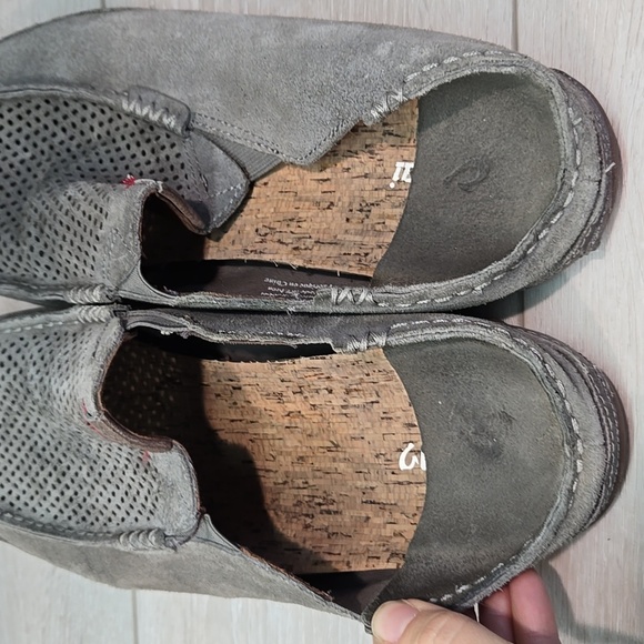 Olukai Men's Moloa Kohana Leather Gray Loafers Slip On Shoes Sz 11.5 - Picture 6 of 15